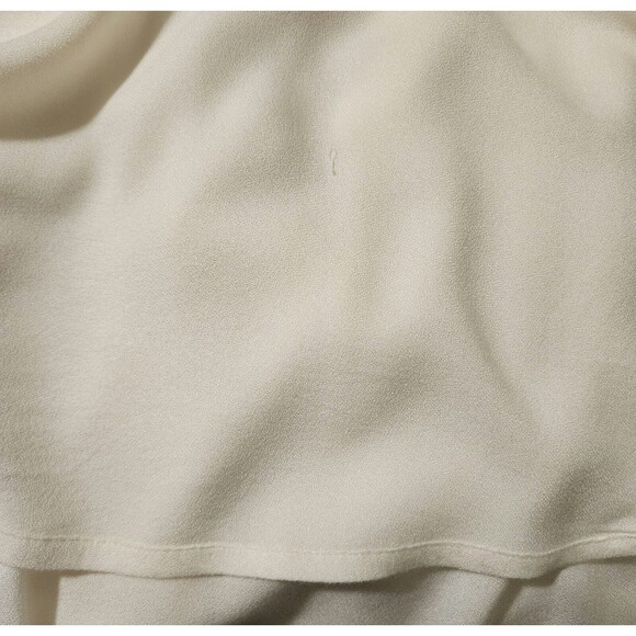 Lucky Brand Womens Embroidered Boho Top XS Ivory Long Sleeve Split Neck 7W44112 - Picture 10 of 10